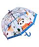 Little Surprise Box Police Panda Print Transparent Umbrella - Blue