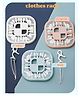 SCHOOLISH Baby Cloth Hanger Stand,Cloth Drying Stand Hanger with 20 Clips/pegs, Round Shape Cloth Hanger- PACK OF 3