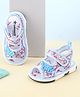 Cute Walk by Babyhug Velcro Closure Sandals with Butterfly Applique  - Blue