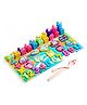 Urbane Chic Montessori Puzzle Early Education Wooden 5 In 1 Logarithmic Board  Multi-function Panel Mathematics Toys Gifts for Kids-MulticolorMathematics Toys Gifts for Kids-Multicolor