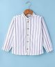 Rikidoos Full Sleeves Abstract Printed Shirt - White