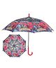 John's Umbrella  Spiderman Print Straight Umbrella with J Curve Handle - Multicolor