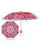 John's Umbrella  Spiderman Print 2 Fold Straight Umbrella with  Whistle - Multicolor