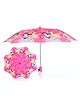 John's Umbrella  Disney Princess  Print 2 Fold Straight Umbrella with Whistle - Multicolor
