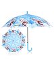 John's Umbrella  Disney Frozen Print Straight Umbrella with J Curve Handle - Multicolor