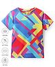 Pine Active Knit Half Sleeves Printed T-Shirt - Multicolour
