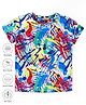 Pine Active Knit Half Sleeves T-Shirt Abstract Print - Multicolour
