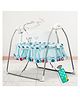BAYBEE Wanda Automatic Electric Swing Cradle for Baby with Mosquito Net Remote Toy Bar & Music Baby Swing Cradle Crib Jhula for Baby - Blue