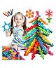 VELLIQUE My Star Links Activities Educational Building Blocks Toys Interlocking Solid Plastic for Preschool Kids Boys and Girls Aged 3+, Safe Material Creativity Kids Toys Multicolor 300 pieces for Age 3+ Years