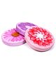 VELLIQUE Flower Cushion, Round Shape Flower, Stuffed Cushions Toy Seat Pad for Couch, Chair, Floor, Sofa Multicolored Decorative Cushion.(12x 12 Inch) (Set of 3)