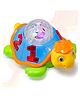 VELLIQUE Musical Bump and Go Tortoise Toy with 3D Flashing Light & Sound - Colour May Vary