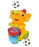 VELLIQUE Elephant Musician Toy for Kids with Music and Flashing Light Walking Drum Playing with 2 Levitation Ball Electric Toys for Kids - Color May Vary
