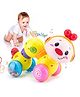 VELLIQUE Press & Go Cute Caterpillar Crawling Toy with Music & Light - Multicolor
