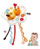 VELLIQUE Pull String Toy for Babies Teething Strings Sensory Montessori Toys Baby Girl Boy, Travel Toy for 6+Months Baby Food Grade Silicone Fine Motor Skills Toy for Toddlers, Multicolor