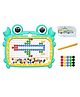 VELLIQUE Magnetic Dot Board with Beads- Magnetic Pen-10 Double Sided Pattern Cards - Children Pattern Board for Early Learning- Travel Games