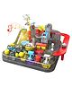 VELLIQUE 6 Car Adventure Race Track Set with Light & Music Large Rescue Adventure Toys for Boys & Girls Montessori Preschool Toy Educational Vehicle Playset -Multicolor