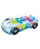 VELLIQUE 3D Baby Car Toy with 360 Degree Rotation, Gear Simulation Mechanical Car with Sound Music & Light Toys for Kids Boys & Girls