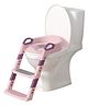 Kiddery Baby Potty Training Seat with Built in Ladder For Toddler Adjustable Height Boys & Girls  Pink
