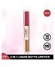 Pinkline 2 IN 1 Waterproof Long Lasting Professional Creamy Matte Lipstick (Clay Brown, 6 ml)