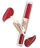 Pinkline 2 IN 1 Waterproof Long Lasting Professional Creamy Matte Lipstick (Merlot, 6 ml)