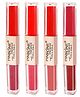 Pinkline 2 IN 1 Waterproof Long Lasting Professional Creamy Matte Lipstick (Pack of 4) (Faded Red, Deep Rose, Pastel Red, Red Brown, 24 ml)