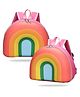 Bembika Kindergarten Bag - Korean Style kindergarten backpack Stylish School Bags For Kids curved shoulder straps - Perfect Toddler Backpack Design (Candy Rainbow)