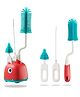 Bembika Baby Bottle Brushes: The Ultimate Bottle Brush Set For Your Baby'S Feeding Bottle Brush And Nipple Cleaner Brush Needs Red -(Dinosaur Bottle Brush 4-Piece Set Including Base)