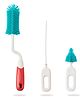 Bembika Baby Bottle Brushes: The Ultimate Bottle Brush Set For Your Baby'S Feeding Bottle Brush And Nipple Cleaner Brush Needs Red -(Dinosaur Bottle Brush 3-Piece Set)