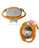 Bembika Baby Feeding Bowl - Exceptional-Quality Kids' Bowl For Easy Feeding - Compact And Stylish Baby Anti-Scalding And Anti-Fall Food Bowl With Perfect 360° Degree Rotating For Kids (Ivory) 450 ml