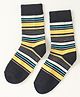 Model Winterwear Socks With Stripes Design - Black