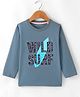Doreme Single Jersey Knit Full Sleeves T-Shirt Surfing Print - Blue