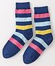Model Winterwear Socks With Stripes Design - Blue