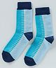 Model Winterwear Socks With Colour Block Design - Blue