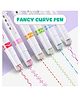 VGRASSP Colorful Roller Design Curve Highlighter Pen Toy Set For Kids And Adults - Pack Of 6 Pens Of 6 Different Patterns and Colors -  Best For Highlighting Text, Decorating Scrapbook