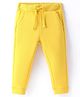 UCB Cotton Knit Full Length Solid Lounge Pants - Yellow