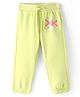 UCB Cotton Knit Full Length Lounge Pants With Glitter Print - Green