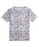 CAVIO Cotton Half Sleeves  Stars Printed Tee - Violet