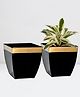 Ecofynd Midland Metal Tapered Planter