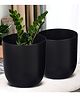 Ecofynd Round Metal Planter