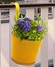 Ecofynd Halley Round Balcony Hanging Pots for Railing