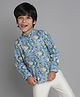 Taffykids Full Sleeves Floral Printed Shirt - Multi Colour