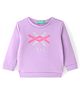 UCB Cotton Knit Full Sleeves Sweatshirt Text Print - Purple
