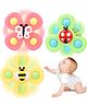 NEGOCIO 3 PCS Baby Bath Spinner Toy with Rotating Suction Cup Spinning Top Toy Animal Spin Sucker Baby Bath Toys Dining Chairs Toys- COLOR MAY VARY