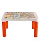 Cello Scholar Two Seat Junior Dining Table Polypropylene Plastic Finish Orange
