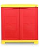 Cello Novelty Compact Plastic Shoe Rack  Shelves Red, Yellow