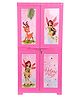 Cello Novelty Big Fairy Kids Plastic Cupboard With 3 Shelves  Pink