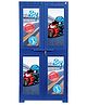 CELLO NOVELTY BIG RACER PLASTIC CUPBOARD WITH 3 SHELVES  BLUE
