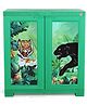 Cello Novelty Compact Mowgli Kids Plastic Cupboard, Junglegreen