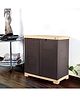 Cello Novelty Compact Plastic 2 Door Cupboard With Shelf Brown and Beige