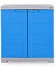 Cello Novelty Compact Plastic 2 Door Cupboard With Shelf Grey & Blue